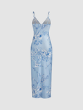 Niulatu Mermaid Spaghatti Straps Light Blue Prom Dress Long Evening Dresses HZ1110