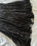 Niulatu Bodycon Mermaid Straps Long Beads Backless Black Prom Dress Party Dresses HZ1110