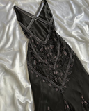 Niulatu Bodycon Mermaid Straps Long Beads Backless Black Prom Dress Party Dresses HZ1110