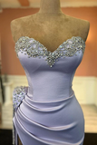 Niulatu Sweetheart Beadings Prom Dress With Side Slit HZ1110