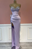 Niulatu Sweetheart Beadings Prom Dress With Side Slit HZ1110