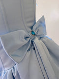 Niulatu A line Spaghetti Straps Blue Short Homecoming Dresses Party Cocktail Dress HZ1110