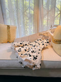 Niulatu A line Spaghetti Straps Black Flora White Homecoming Dress Birthday Dresses HZ1110