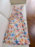 Niulatu Sheath Sleeveless Floral Long Prom Dress HZ1110