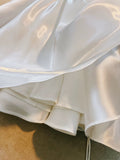 Niulatu A line Spaghetti Straps Bowknot White Short Homecoming Dress Birthday Dresses HZ1110