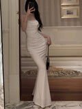 Niulatu Bodycon Mermaid Long Prom Dresses New Fashion Strap Evening Party Dress HZ1110