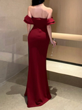 Niulatu Bodycon Long Dresses for Women Ruffles Prom Dress Party Dress HZ1110