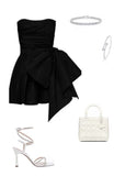 Niulatu A line Sweetheart Black Short Homecoming Dresses Cocktail Dress HZ1110