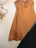 Niulatu A Line Straps Brown Short Homecoming Dresses 18th Birthday Outfit HZ1110