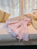 Niulatu A Line Spaghetti Straps Pink Short Homecoming Dresses 18th Birthday Outfit HZ1110