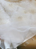 Niulatu A Line Strapless White Short Tulle Homecoming Dresses Party Dress HZ1110