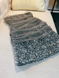 Niulatu Sheath Strapless Gray Sequin Short Homecoming Dresses Birthday Outfits HZ1110