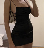 Niulatu Sheath Straps Black Short Backless Homecoming Dresses Birthday Outfit HZ1110