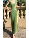 Niulatu A line U Neckline Short Sleeves Green Prom Dress Evening Dresses HZ1110