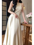 Niulatu Sheath Scoop Ankle Length Prom Dresses Simple Evening Dress HZ1110