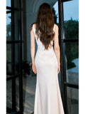 Niulatu Sheath Straps Sleeveless Ivory Satin Knee Length Prom Dresses Evening Dress HZ1110