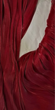 Niulatu Sheath Spaghetti Straps Burgundy Long Prom Dresses Evening Dress With Ruffles HZ1110