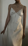 Niulatu Mermaid Spaghetti Straps Long Satin Prom Dresses Evening Dress HZ1110