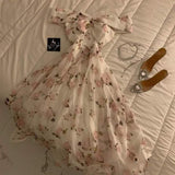 Niulatu Birthday A Line Off The Shoulder Pink Floral Homecoming Dresses Party Dress HZ1110