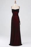Niulatu Spaghetti Straps Floor Length Evening Gown Party Prom Dress HZ1110