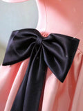 Niulatu Ball Gown Off The Shoulder Pink Satin Long Prom Dress Evening Dresses HZ1110
