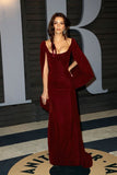 Niulatu Sheath Boat Neckline Burgundy Velvet Long Length Prom Dresses Birthday Outfits HZ1110