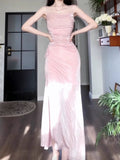 Niulatu Sheath Spaghetti Straps Pink Sequin Evening Dress Prom Dresses Birthday Outfits HZ1110