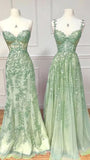 Niulatu Mermaid Sweetheart Mint Green Tulle Lace Prom Dresses Party Evening Dress HZ1110