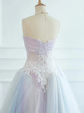 Niulatu Ball Gown Spaghetti Straps Tulle Long Prom Dresses Party Gown Evening Dress HZ1110