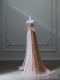 Niulatu A Line Off The Shoulder Sequin Long Prom Dresses Evening Gowns S3848