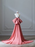Niulatu Mermaid High Neckline Velvet Long Prom Dresses Evening Gowns S3862
