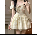 Niulatu A Line Off The Shoulder Satin Lace Short Homecoming Dress 17th Birthday Outfits HZ1110