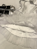 Niulatu A Line Strapless Satin Tulle Short Homecoming Dress 16th Birthday Outfits HZ1110