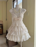 Niulatu A Line Spaghetti Straps Satin Lace Short Homecoming Dress 18th Birthday Outfits HZ1110