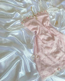 Niulatu Pink A Line Spaghetti Straps Satin Lace Short Homecoming Dress 16th Birthday Outfits HZ1110