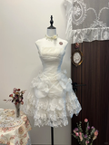 Niulatu A Line Strapless Satin Lace Beads Short Homecoming Dress 17th Birthday Outfits HZ1110