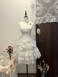 Niulatu A Line Strapless Satin Lace Beads Short Homecoming Dress 17th Birthday Outfits HZ1110