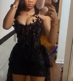 Niulatu 22th Black Mermaid Strapless Tulle Lace Sequin Short Homecoming Dress Birthday Outfits HZ1110