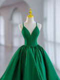 Niulatu Ball Gown Spaghetti Straps Green Satin Short Homecoming Dress 18th Birthday Outfits HZ1110