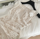 Niulatu Mermaid One Shoulder Satin Lace Short Homecoming Dress 19th Birthday Outfits HZ1110