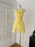 Niulatu A Line Halter Chiffon Tiered Short Homecoming Dress 19th Birthday Outfits HZ1110