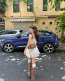 Niulatu White A line Strapless Satin Short Homecoming Dress 17th Birthday Outfits HZ1110