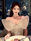 Niulatu A line Strapless Sequin Short Homecoming Dress 19th Birthday Outfits HZ1110