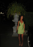 Niulatu A Line V Neck Satin Laec Short Homecoming Dress 21th Birthday Outfits HZ1110