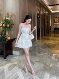Niulatu A Line Strapless 18th Birthday Dress Short Homecoming Dresses HZ1110