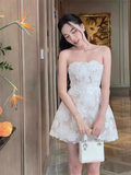 Niulatu A Line Strapless 18th Birthday Dress Short Homecoming Dresses HZ1110