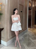 Niulatu A Line Strapless 18th Birthday Dress Short Homecoming Dresses HZ1110