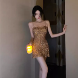 Niulatu A Line Straps 18th Birthday Dress Short Sequin Homecoming Dresses HZ1110