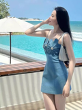 Niulatu Sheath Straps Blue 18th Birthday Dress Short Homecoming Dresses HZ1110