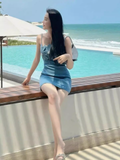 Niulatu Sheath Straps Blue 18th Birthday Dress Short Homecoming Dresses HZ1110